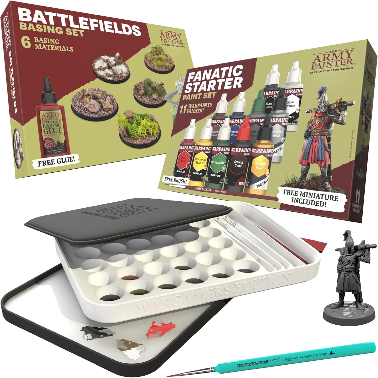 Army Painter Hobby Essentials Bundle (Starter Set + Basing + Wet Palette)