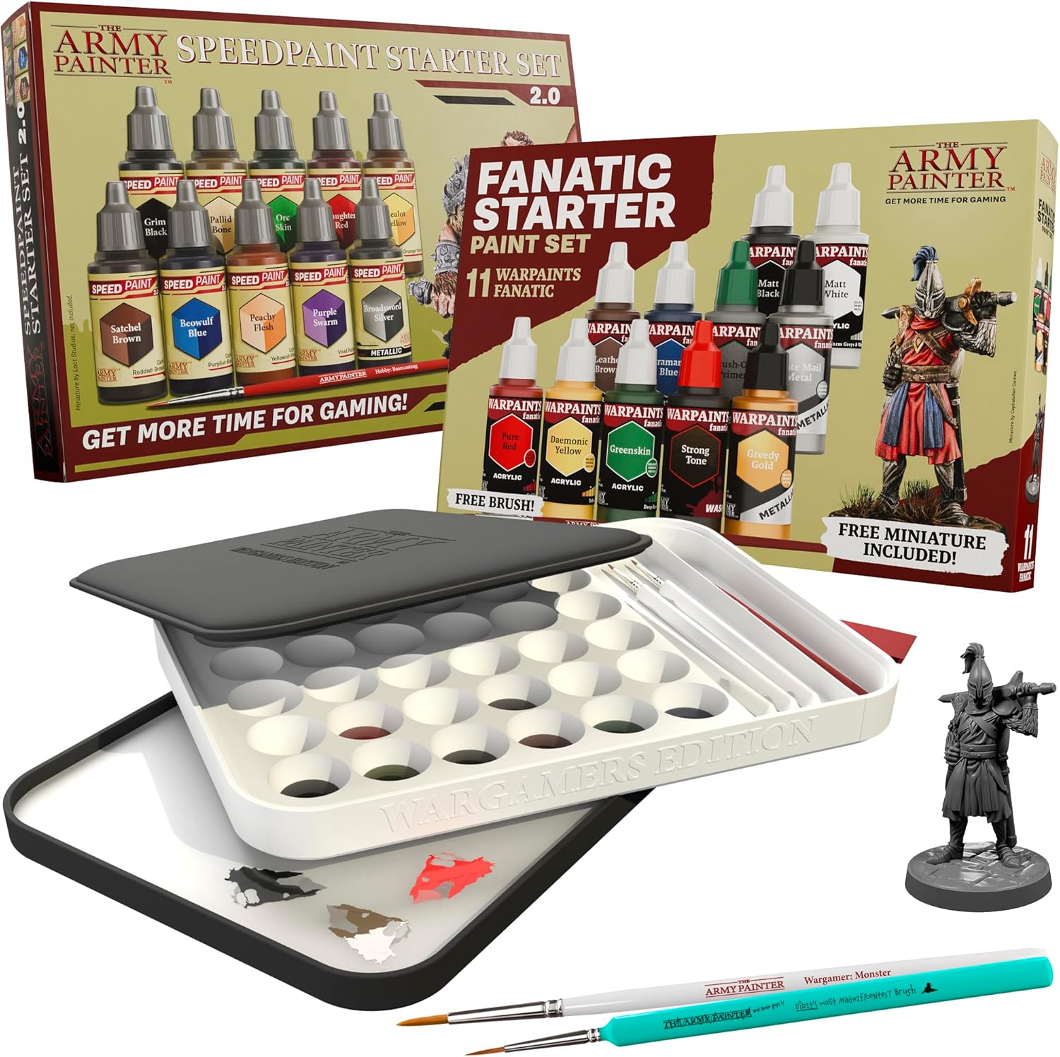 Army Painter Starter Bundle Plus+ (Speedpaint 2.0 + Fanatic Starter Set)