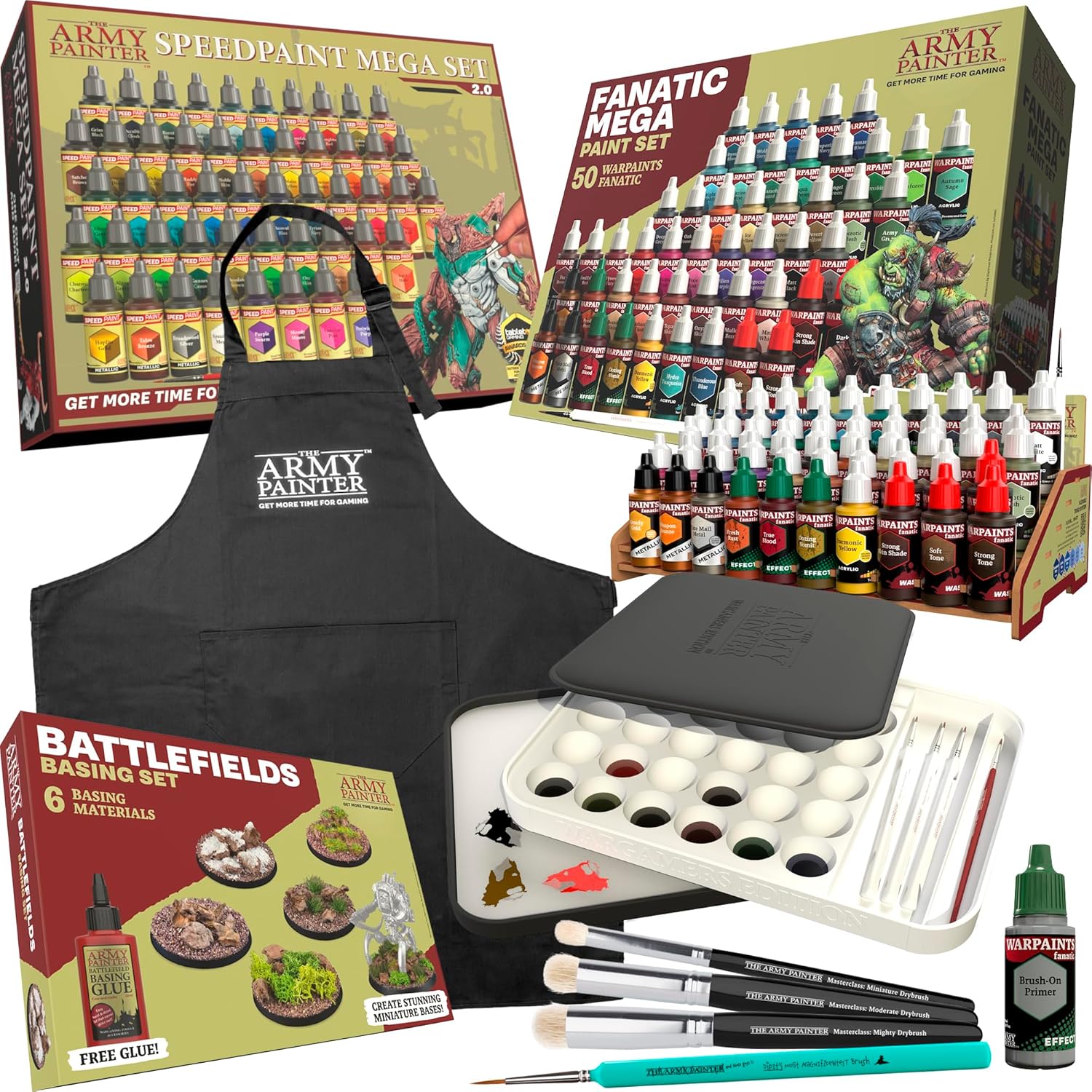 Army Painter Ultimate Starter Bundle (Fanatic + Speedpaint 2.0 Mega Sets + accessories)