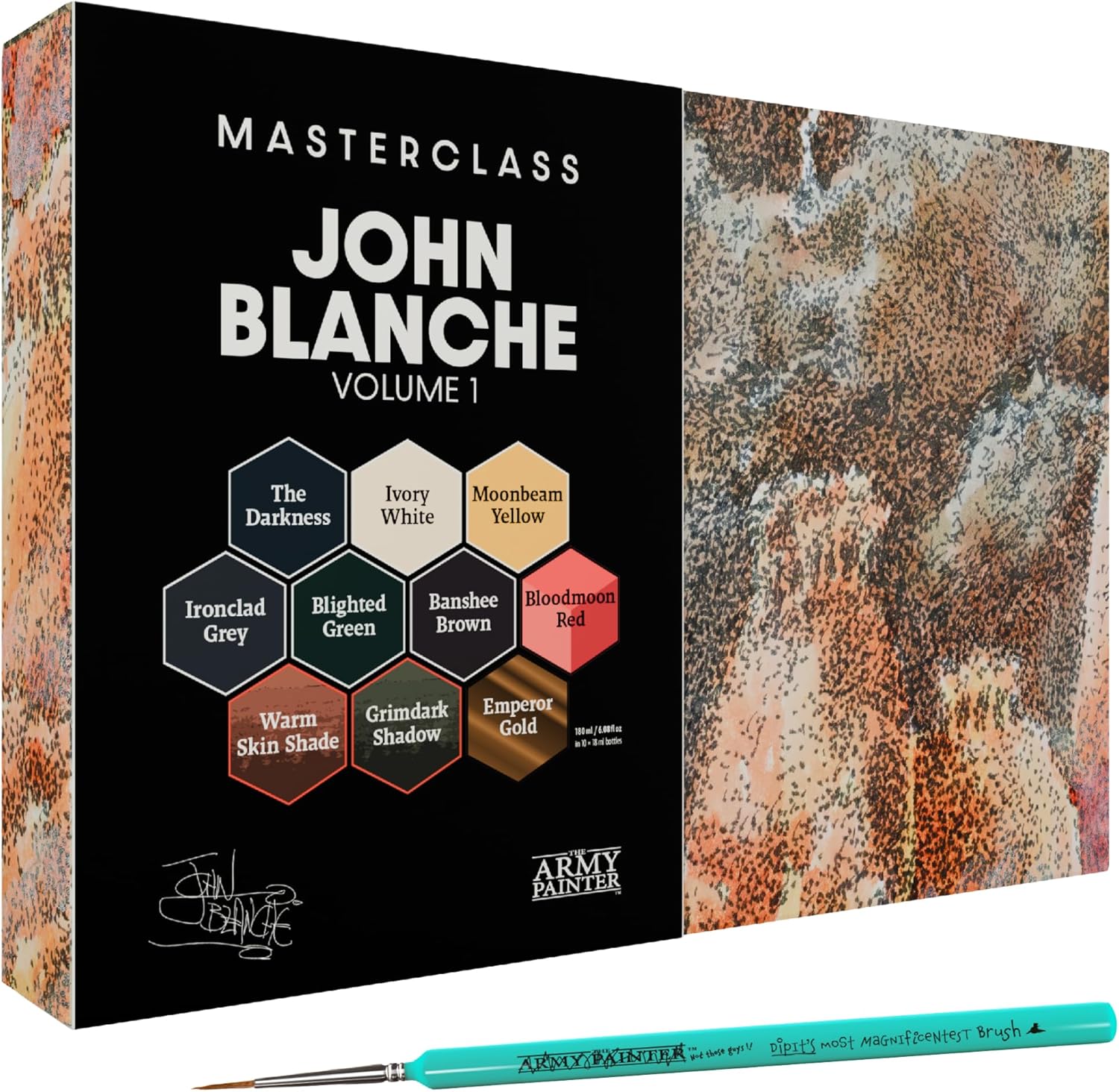 Army Painter Masterclass John Blanche Volume 1 Paint Set (with Brush)