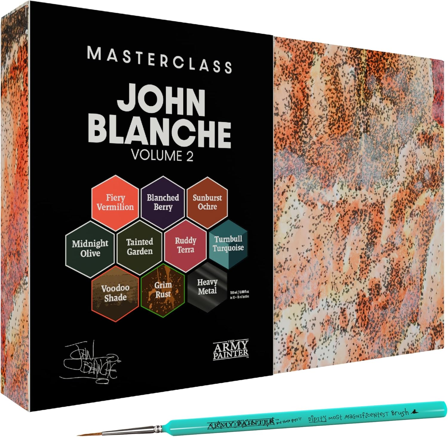 Army Painter Masterclass John Blanche Volume 2 Paint Set Combo (with Brush)