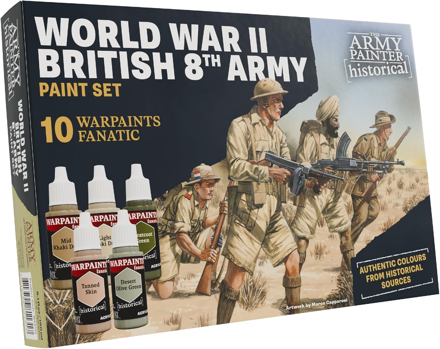 Army Painter Historical: WWII British 8th Army Paint Set (10 paints)