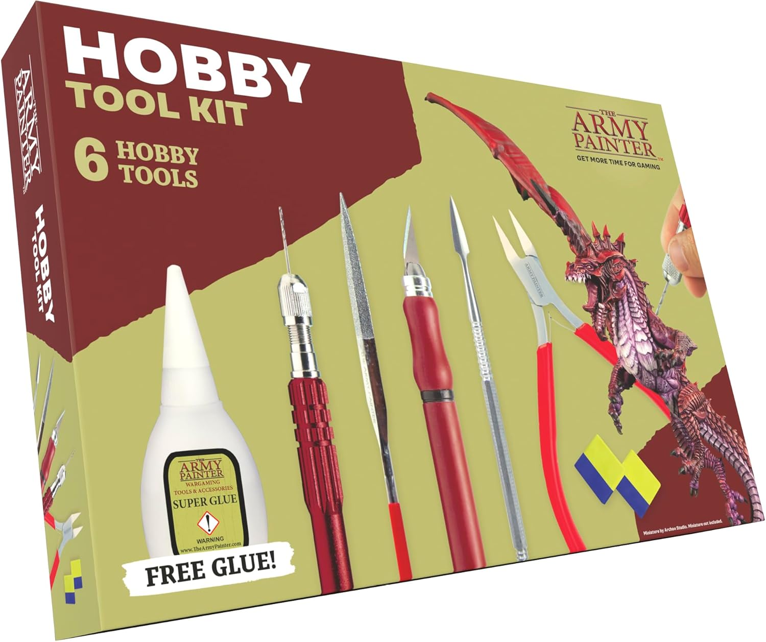 Army Painter Hobby Tool Kit (drill, knife, side cutter, sculpting tool, green stuff)
