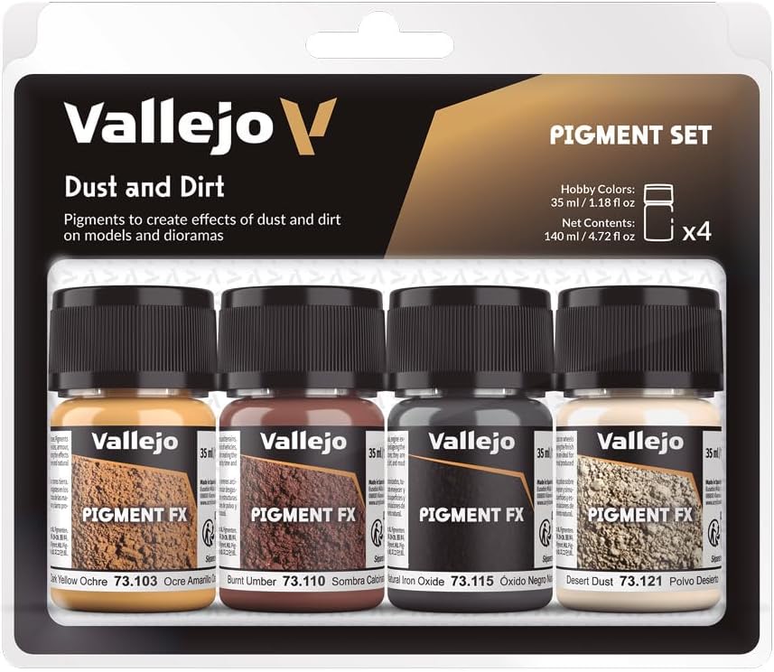 Vallejo Pigment FX Dust & Dirt Effect Set (4 x 35ml)