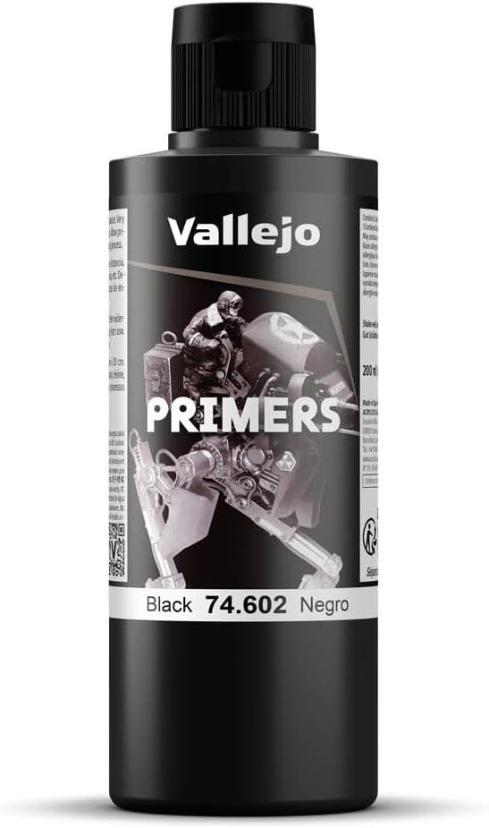 Vallejo Surface Primer Black Acrylic 200ml