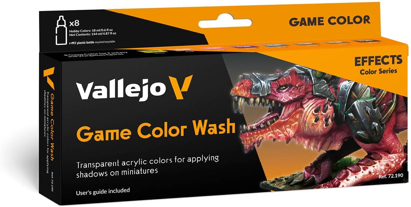 Vallejo Game Color Wash Set — Extended Range (8 bottles)