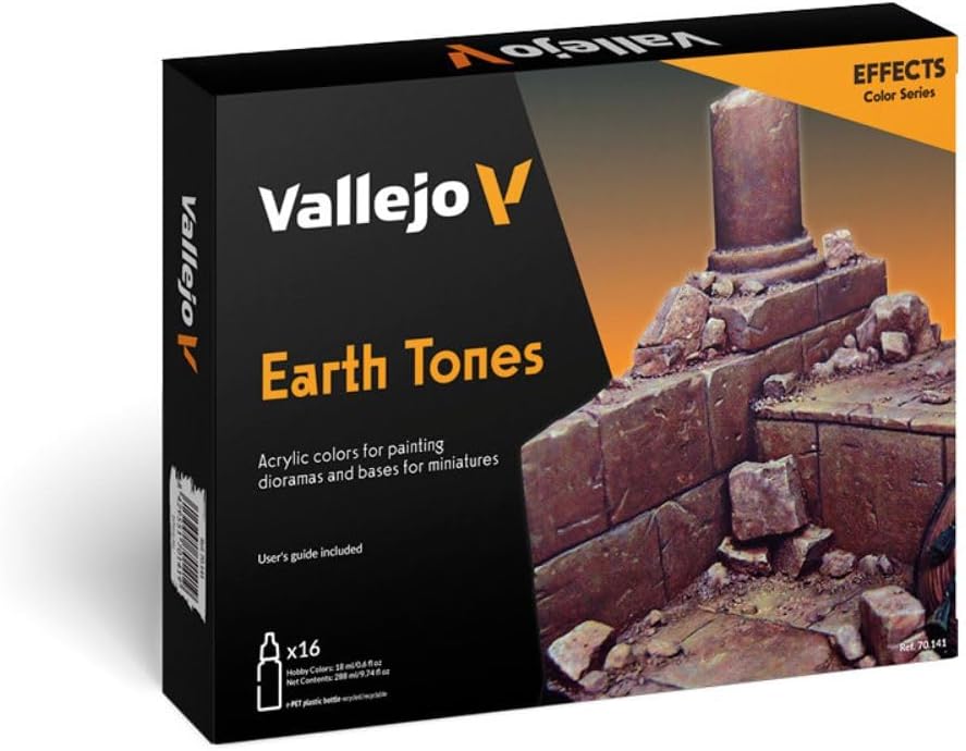 Vallejo Model Color Effects Earth Tones Set (16 paints)