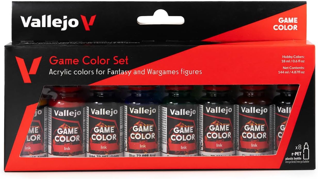 Vallejo Game Color Range Inks Set (8 bottles)