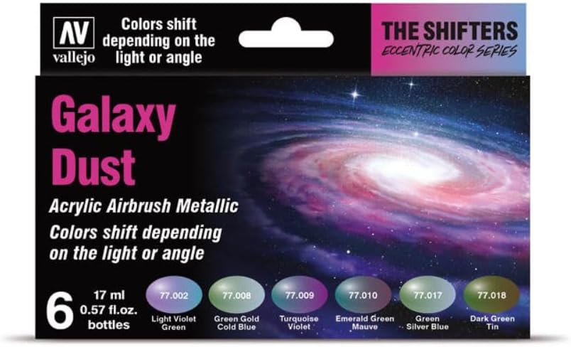 Vallejo Shifters Galaxy Dust Metallic Airbrush Set (6 x 17ml)