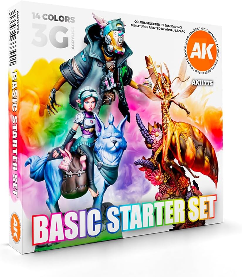 AK Interactive 3G Acrylics Basic Starter Set (14 x 17ml)
