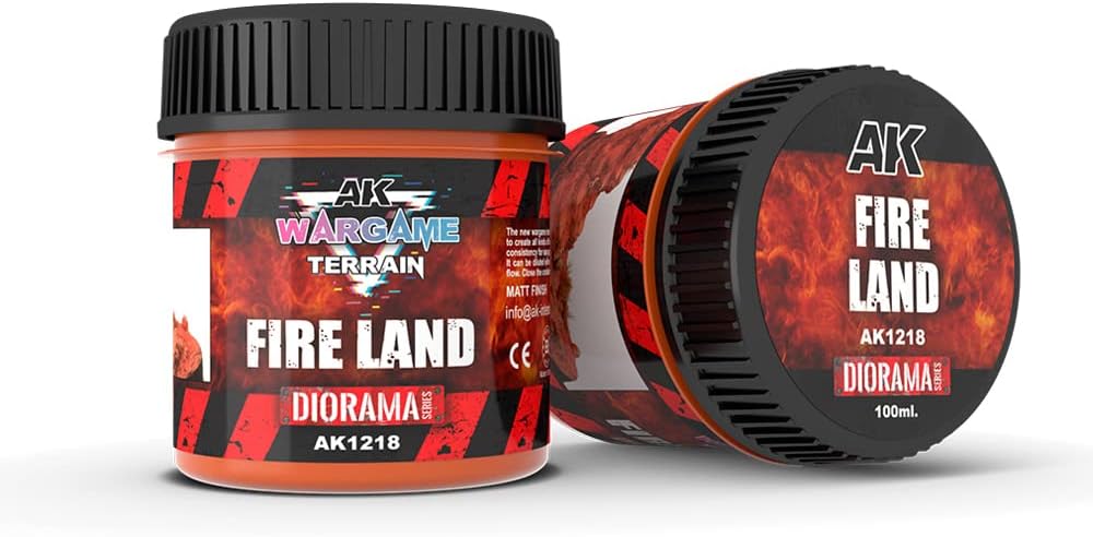 AK Interactive Wargame Terrain Fire Land 100ml