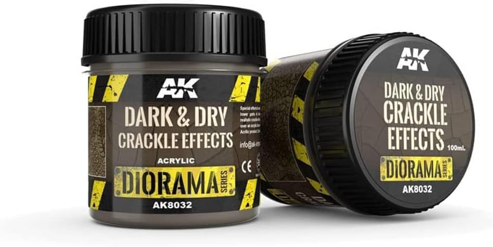 AK Interactive Diorama Effects Dark and Dry Crackle 100ml