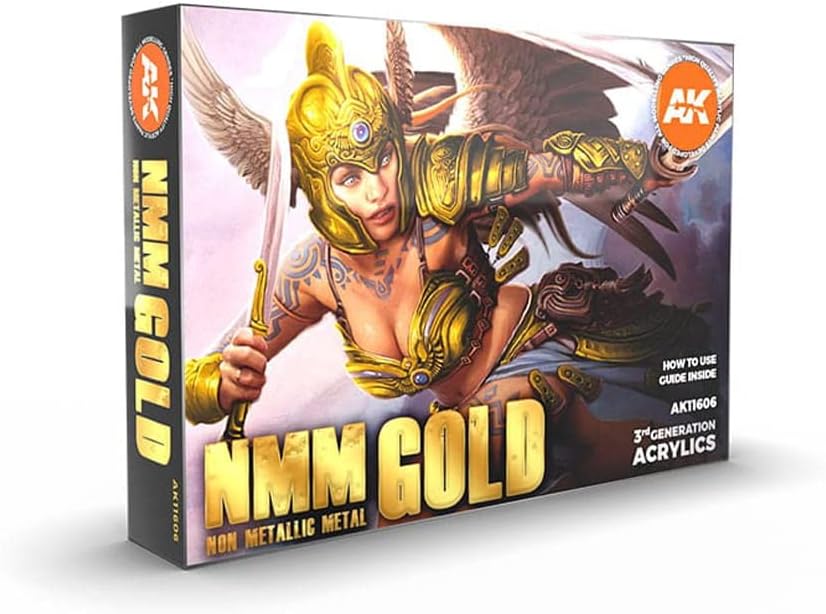 AK Interactive NMM Gold Acrylic Paint Set