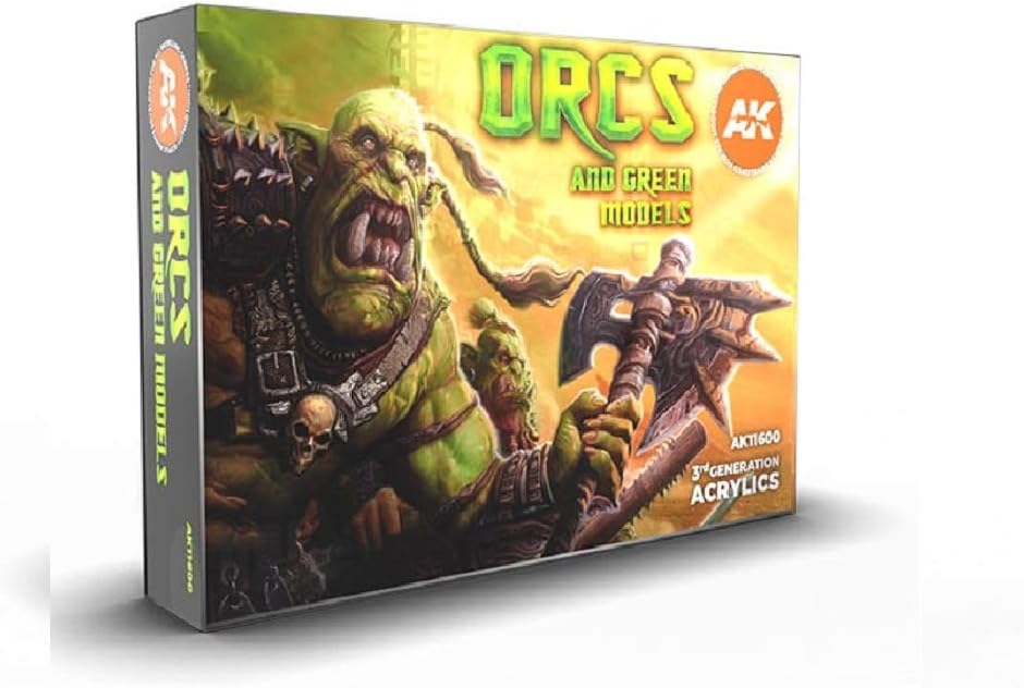AK Interactive Orcs and Green Creatures Acrylic Paint Set