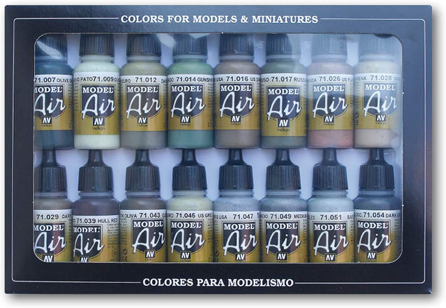Vallejo WWII USAAF Model Air Paint (16 x 17ml)