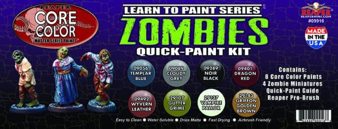 Reaper Learn to Paint: Zombies Quick Paint Set