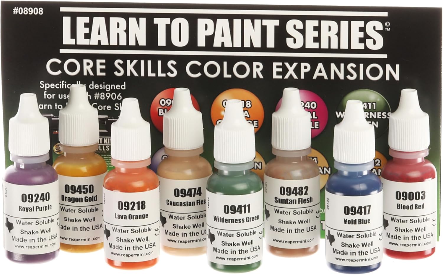 Reaper Learn to Paint Kit: Core Skills Color Expansion