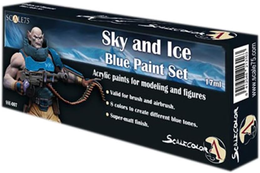 Scale 75 Scale Color Sky and Ice Blue Paint Set (8x17ml)