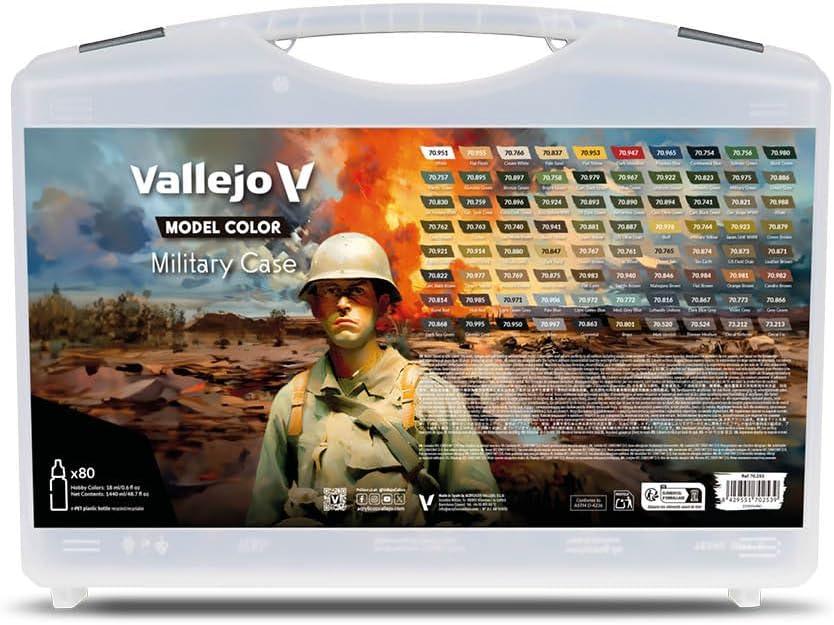 Vallejo Model Color Military Case (80x18ml)