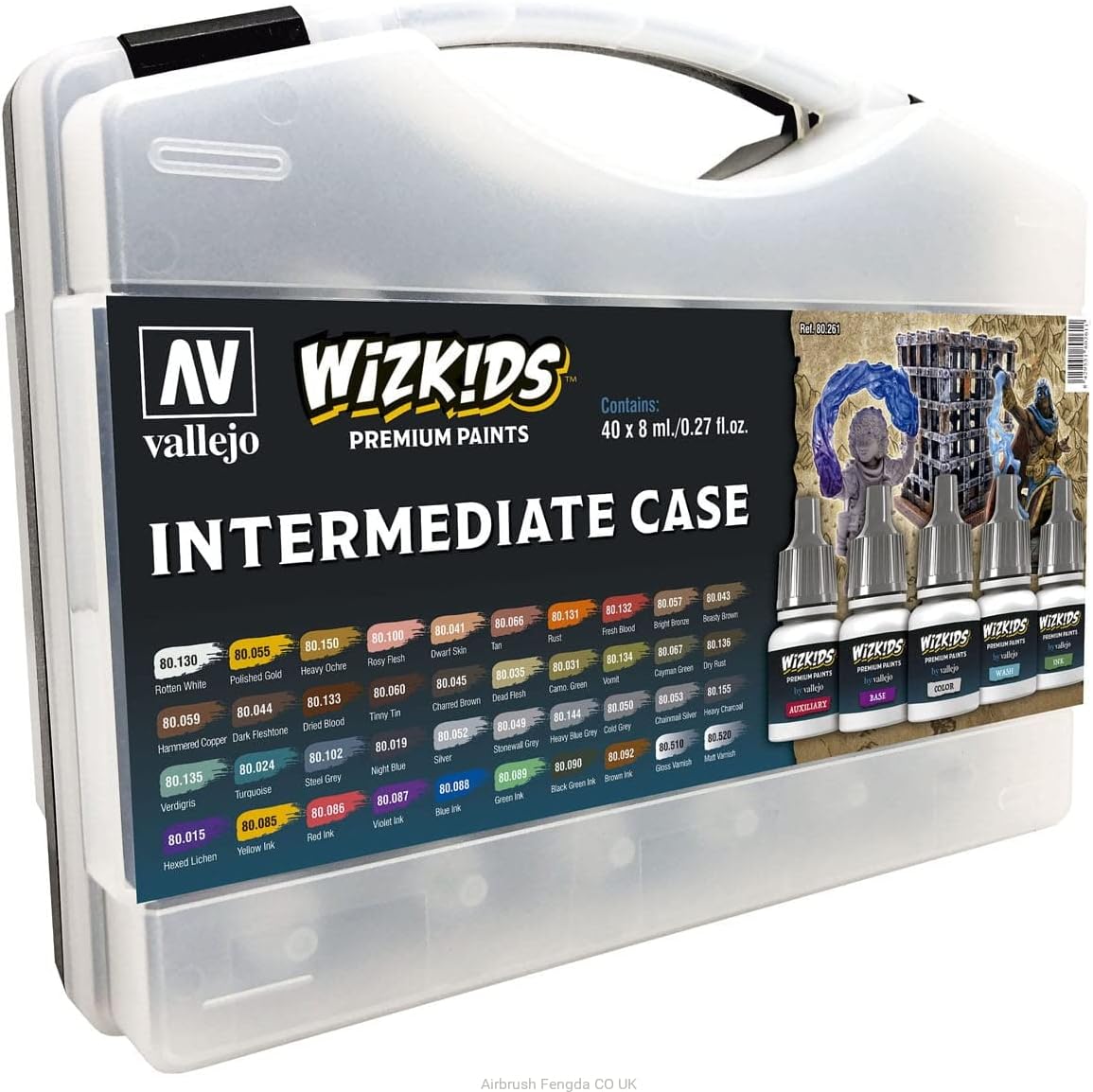 Vallejo Wizkids Intermediate Case — Game Color (40x8ml)