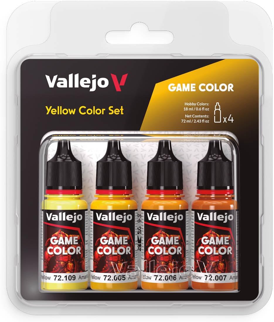 Vallejo Game Color Yellow Color Set (4x18ml)