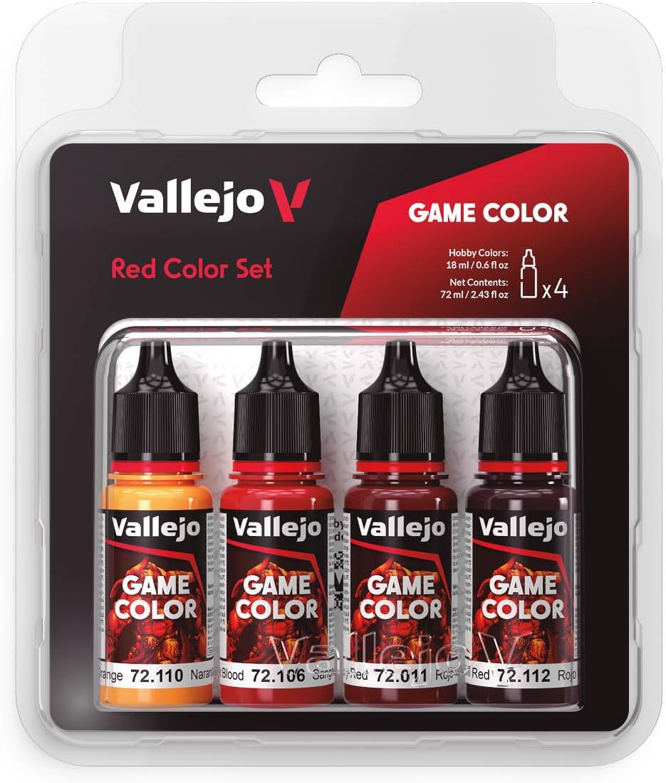 Vallejo Game Color Red Color Set (4x18ml)