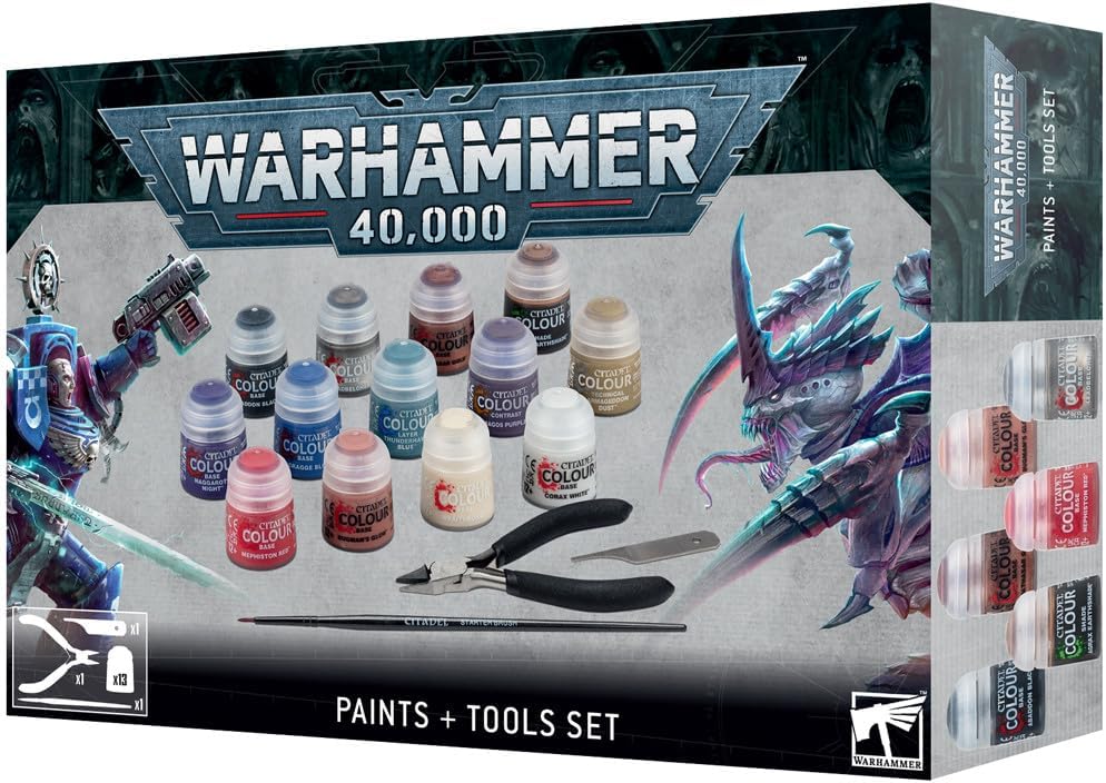 Games Workshop Warhammer 40k Paints + Tools Set