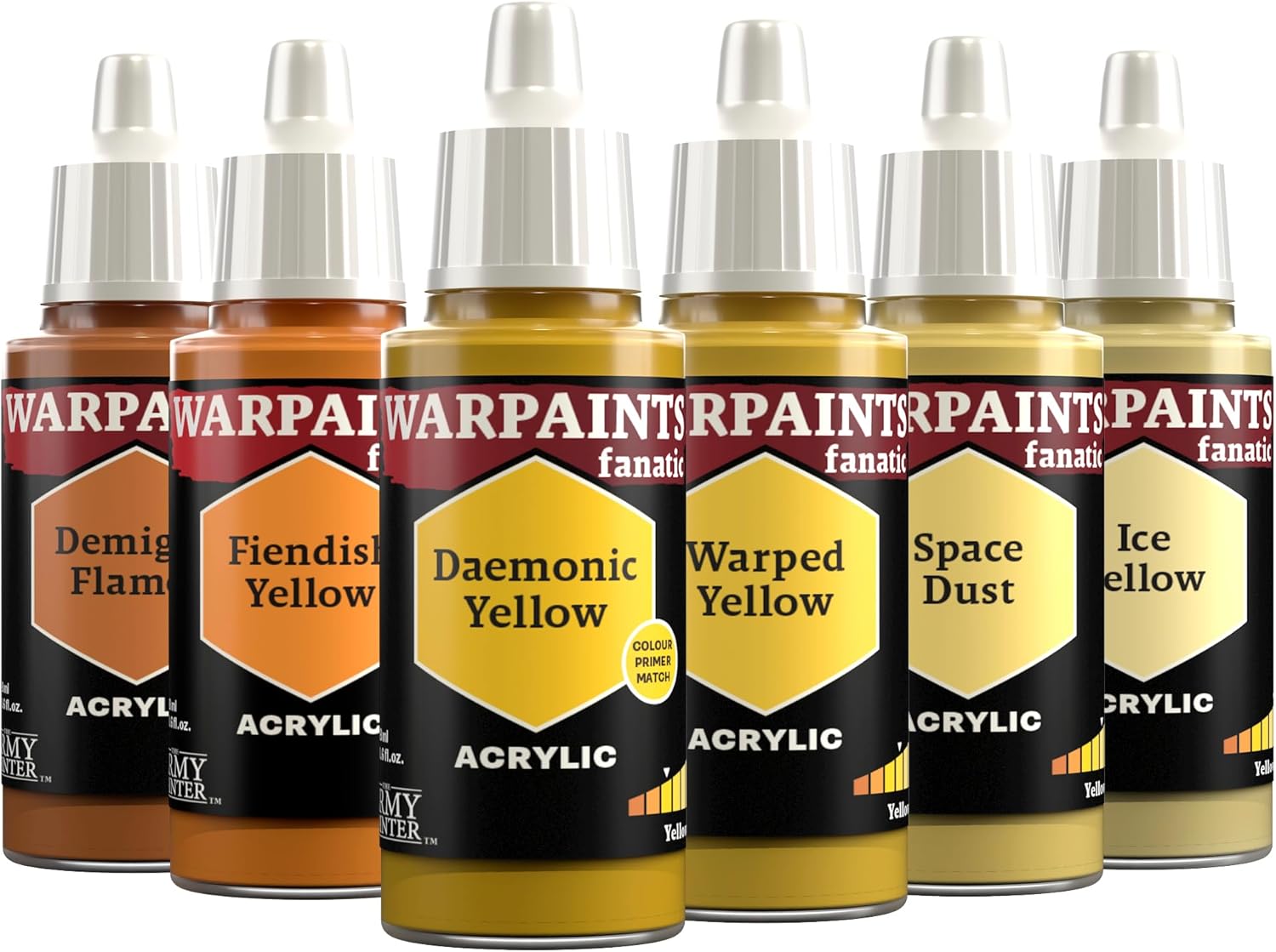The Army Painter, Warpaints Fanatic Flexible Triad: Yellows, 6 x 18 ml acrylic paints