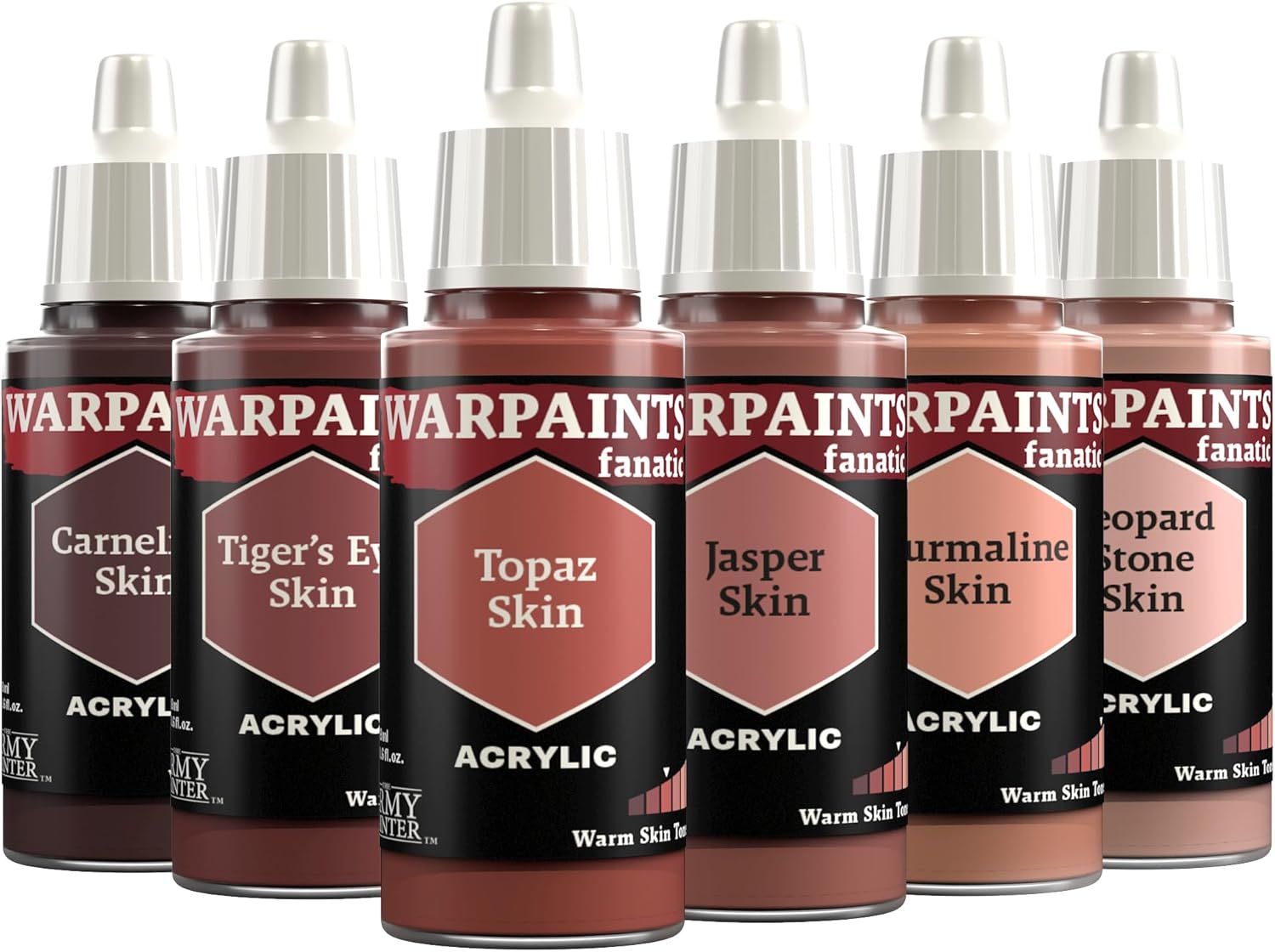 The Army Painter, Warpaints Fanatic Flexible Triad: Warm Skin Tones, 6 x 18 ml acrylic paints