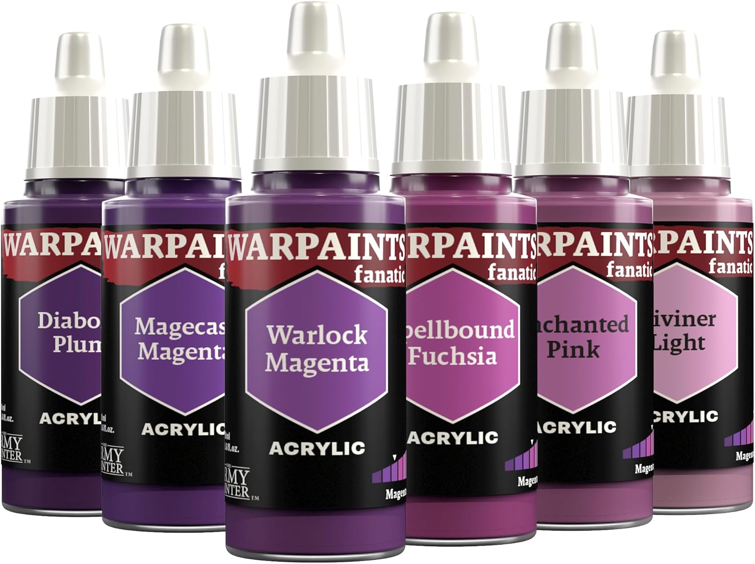 The Army Painter, Warpaints Fanatic Flexible Triad: 6 x 18 ML Acrylic Paint - for Warhammer and Dungeons & Dragons Figure Painting