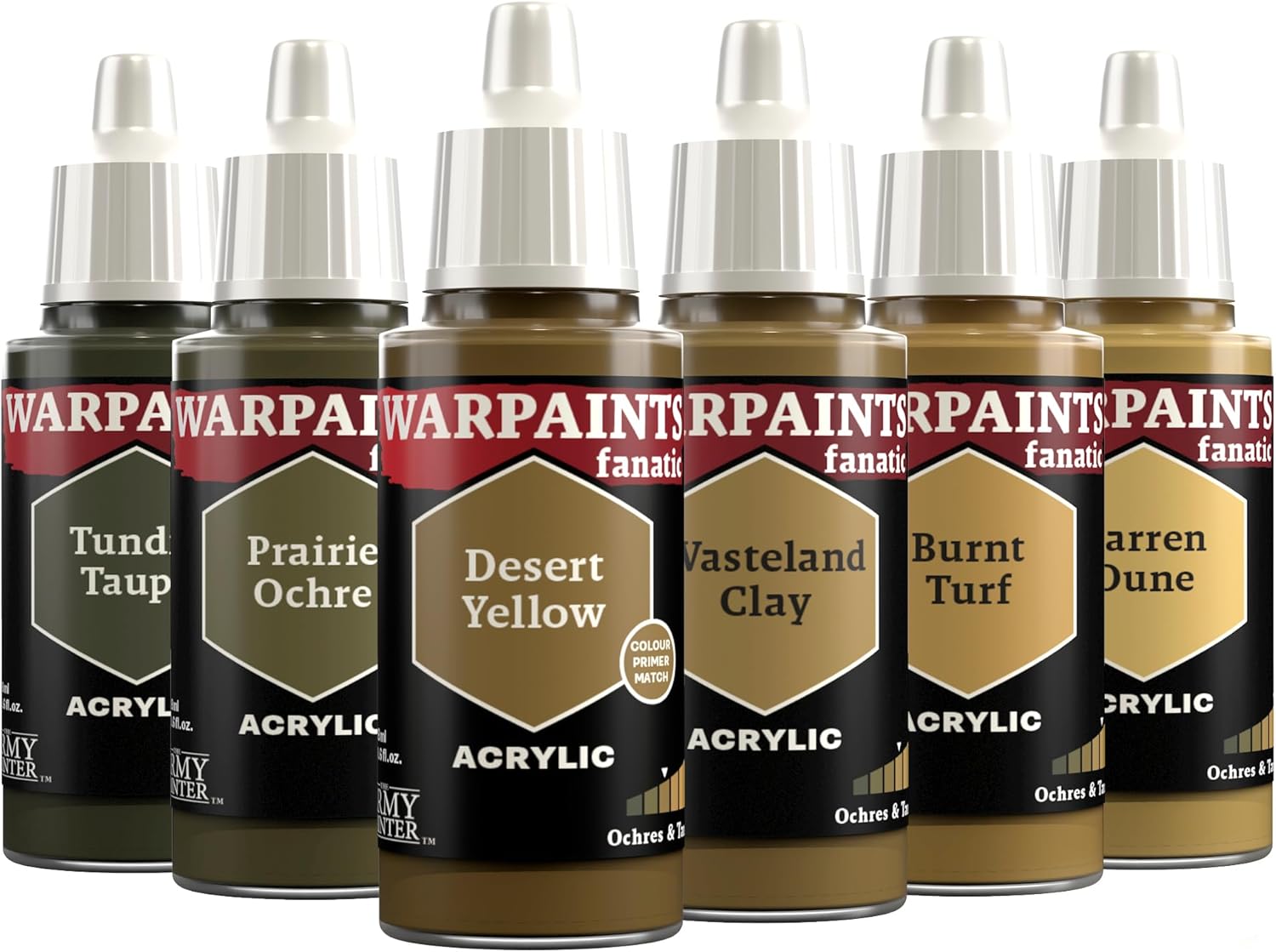 The Army Painter, Warpaints Fanatic Flexible Triad: Ochres & Tans, 6 x 18 ml acrylic paints