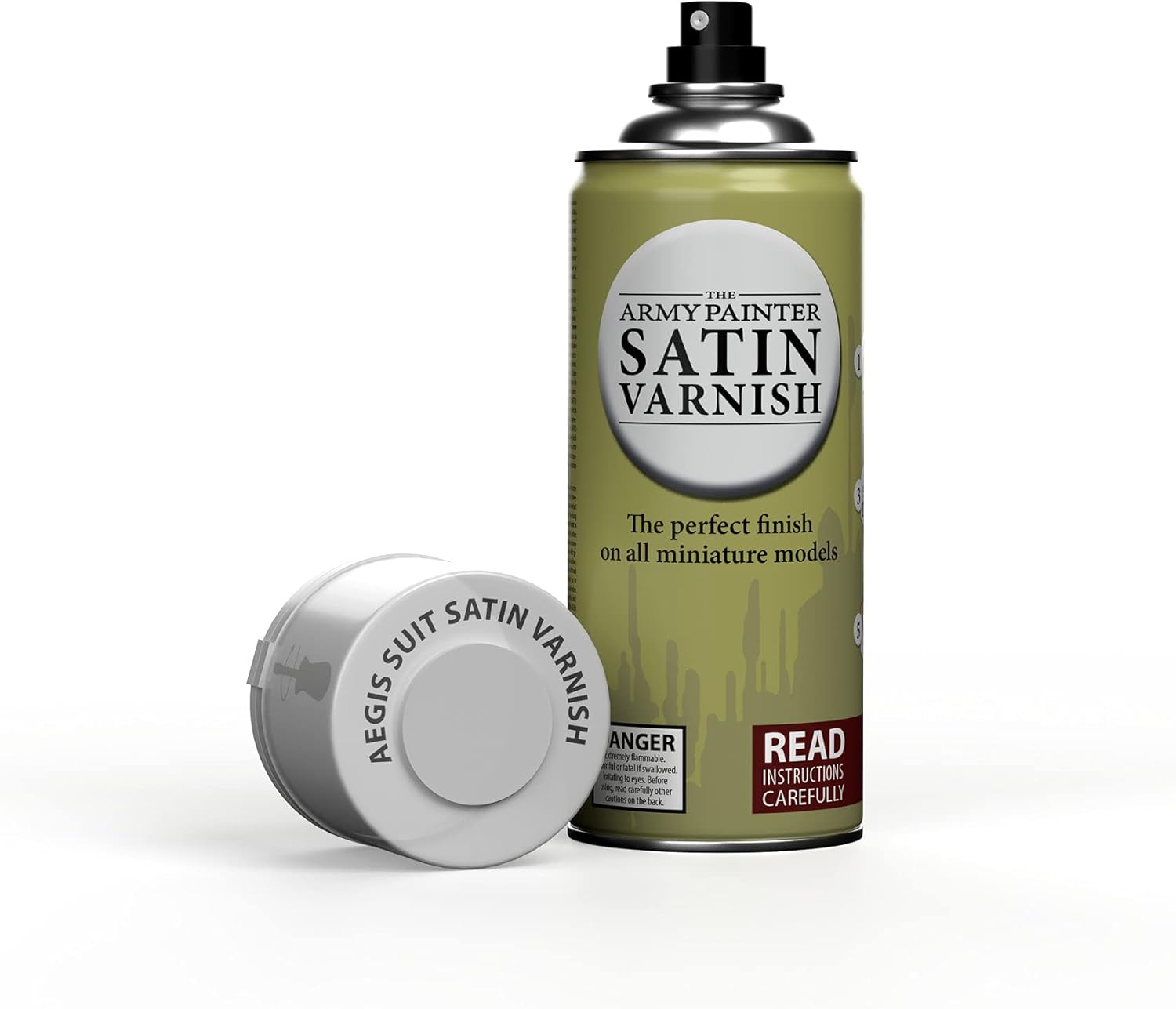 The Army Painter Satin Varnish, Spray Paint Varnish for Miniature Protection, 400ml