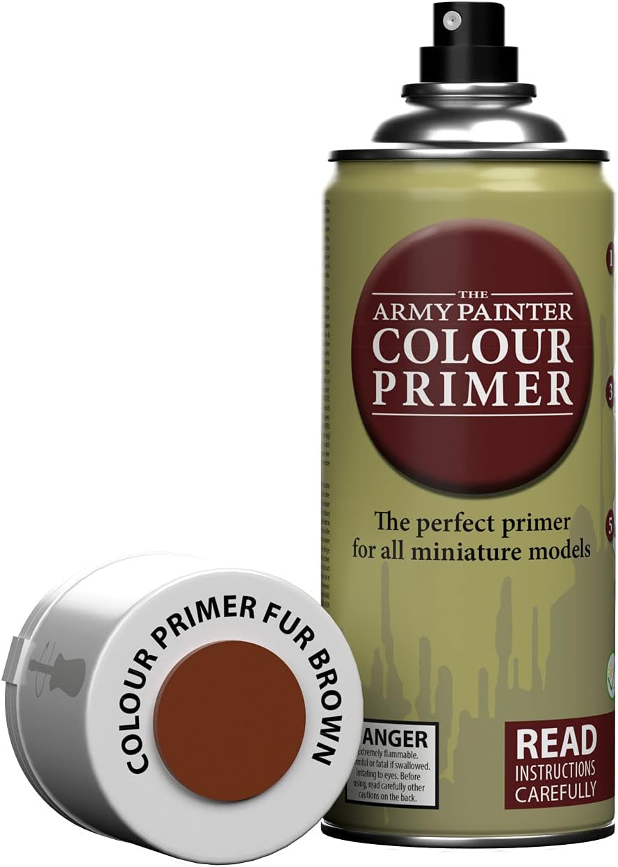 The Army Painter Colour Primer Fur Brown, 400 mL Acrylic Spray Primer