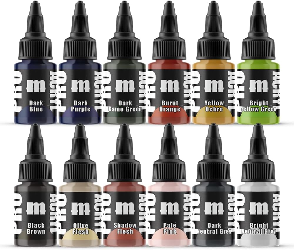Monument Hobbies PRO Acryl 22ml Acrylic Paint Set - Expansion Set 1