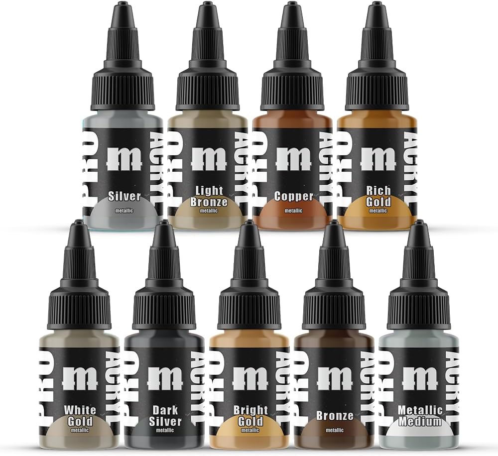 Monument Hobbies PRO Acryl Metallic Set