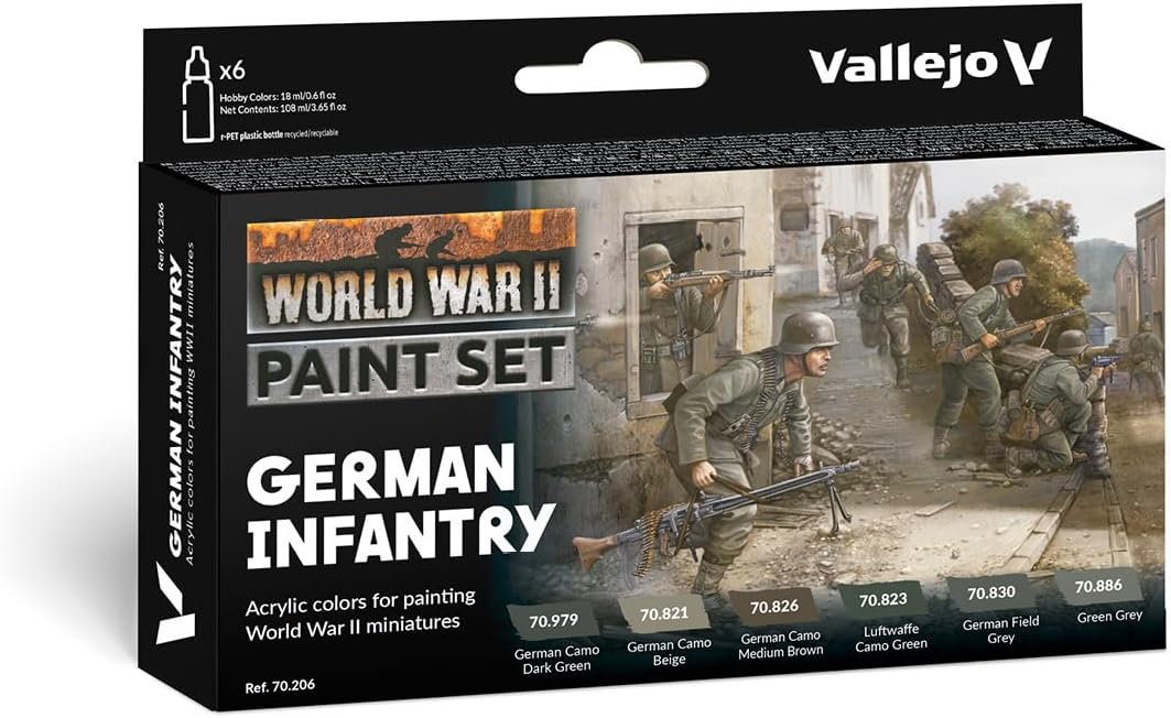 Vallejo Model Color WWII German Infantry Paint Set