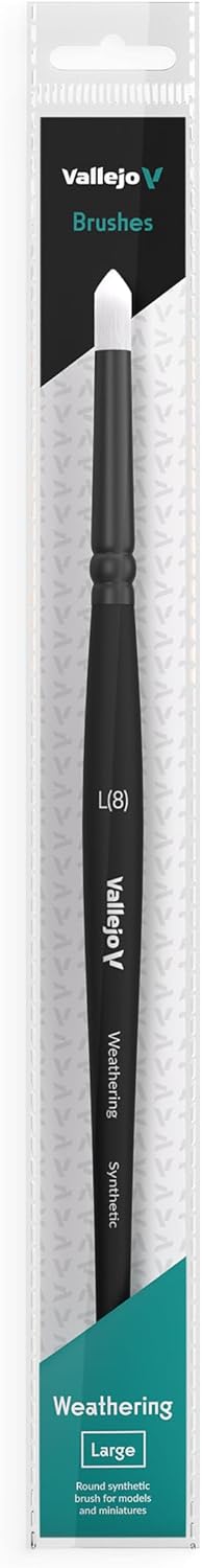 Vallejo Weathering B08003 Round Synthetic Brush - Large (8)