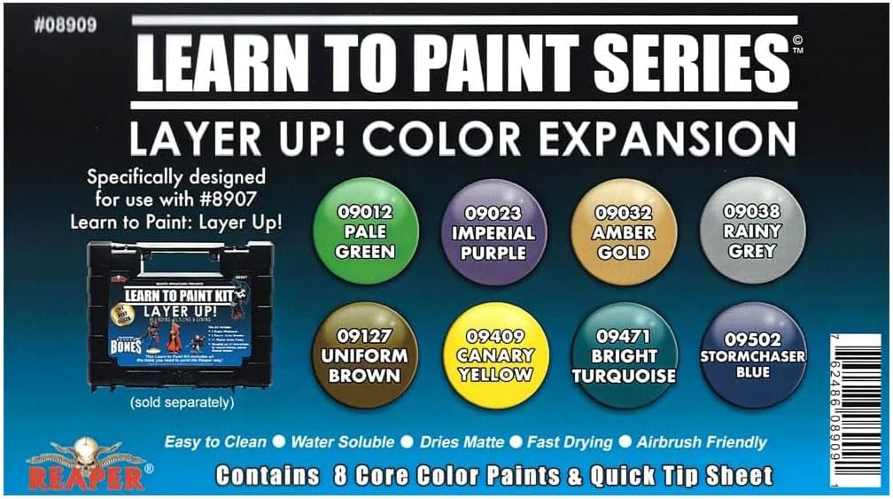 Reaper Learn to Paint Kit — Layer Up! Color Expansion