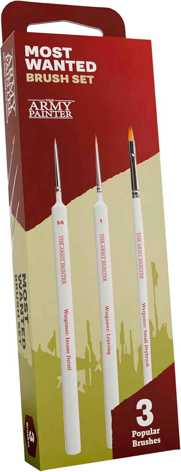 Army Painter Most Wanted Brush Set (3 brushes)