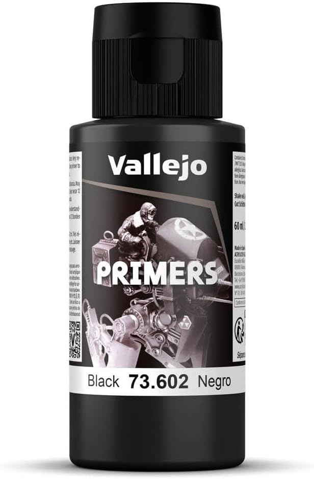 Vallejo Surface Primer Black Acrylic 60ml