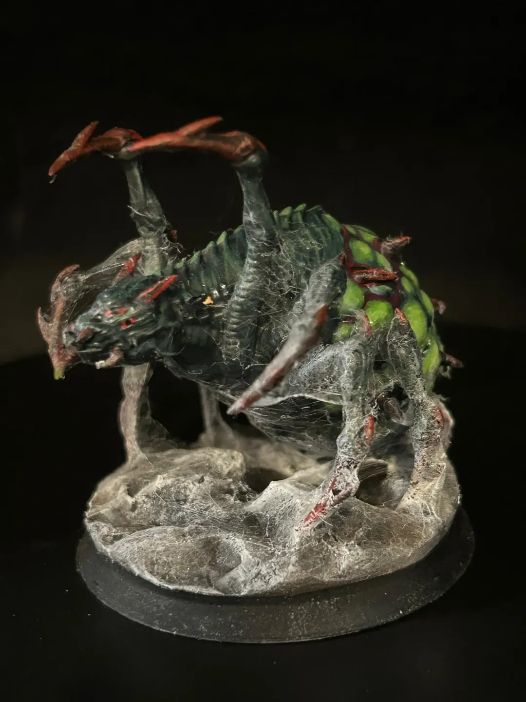 Hand-painted spider miniature